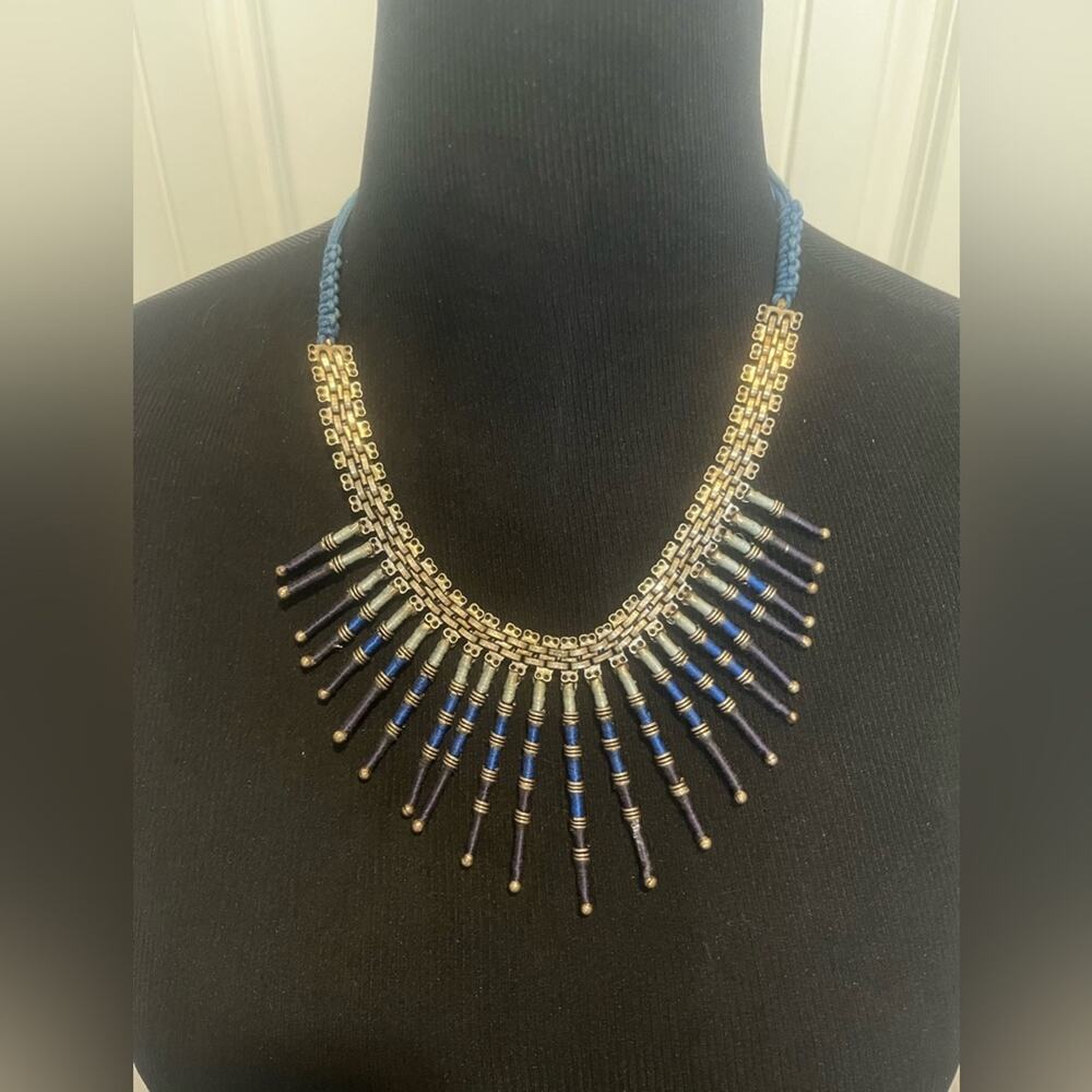 Turquoise, blue, green necklace lot, bundle of 10